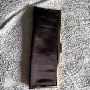 Lord and Taylor clutch with jewel clasp